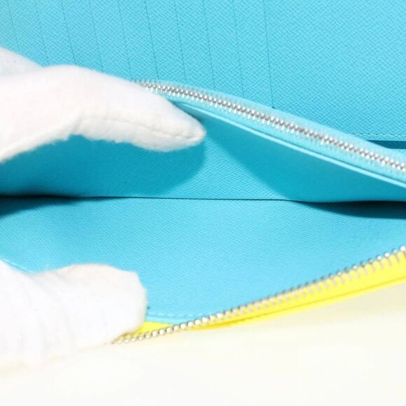 LOUIS VUITTON Playground Zippy Wallet Vertical Wallet Yellow M82005 Auth 48507SM - Picture 13 of 16